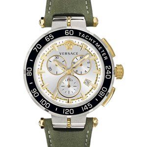 Versace Men's Silver 45mm Watch